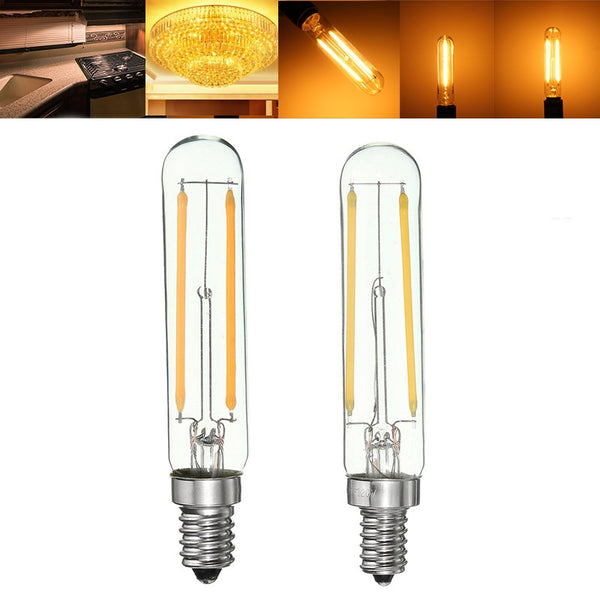 Dimmable Retro 2W E12 E14 T20 Refrigerator LED COB Filament Bulb Warm White