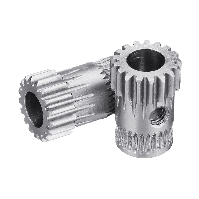1Set DIY Prusa i3 MK2/MK3 Dual Gears Steel Pulley Kit For 3D Printer Gears Extrusion Wheel Part