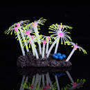 Fluorescent Silicone Aquarium Coral Plant Water Aquatic Fish Tank Ornament Decor Decorations