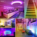 2x0.5M DC5V SMD5050 USB RGB Music Control LED Strip Light for TV Background KTV Hotel Bar