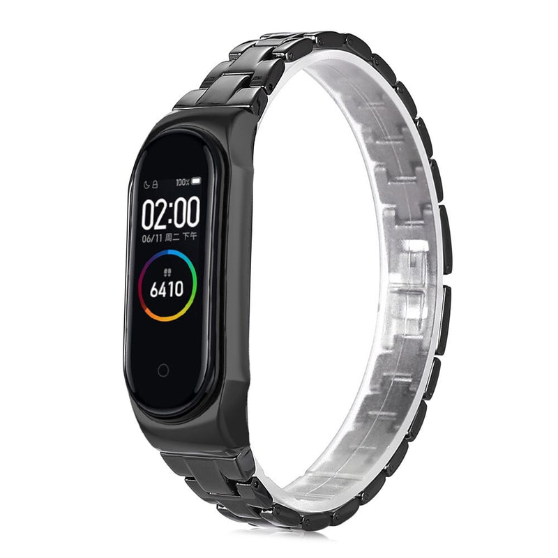 Bakeey Stainless Replacement Butterfly Buckle Watch Band for Xiaomi Mi Band 4&3 Smart Watch