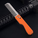 IPRee 4 In 1 Tactical Tungsten Steel Comb Safety Survival Emergency EDC Gadget