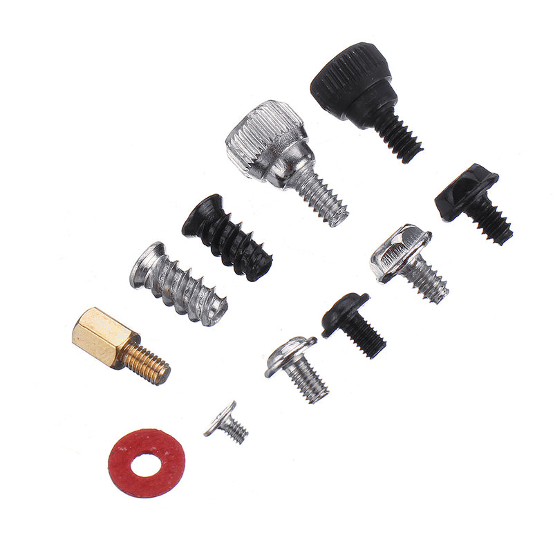Suleve 263Pcs/set M2/M3/M3.5 DIY Desktop Computer Repair Screw Assortment Mainboard Fan Cross Screws Hex Standoffs Spacers Kits w/ Storage Box Screwdrivers
