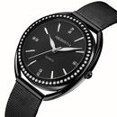 REBIRTH RE115 Diamond Dial Case Women Wrist Watch Full Steel Elegant Design Quartz Watch