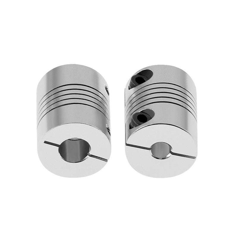 TWO TREES 2Pcs 5*8mm D25 L30 Rigid Flexible Coupling Shaft Coupler for 3D Printer
