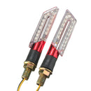 2pcs LED Turn Signal Motorcycle Light Amber Blade Lamp Indicator Blinker