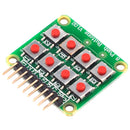 3pcs Micro Switch 2x4 Matrix Keyboard 8 Bit Keyboard External Keyboard Expansion Board Module