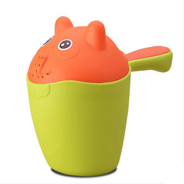 Vvcare BC-K58 Plastic Baby Kids Cute Cat Shampoo Cup Colorful Bath Shower Cup Baby Washing Head