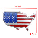 3D Car Auto Stickers Metal USA United States American Map Flag Decal Emblem
