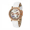 SINOBI 6556 Crystal Case Butterfly Women Leather Strap Ladies Dress Quartz Watch
