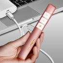 Vesine VP470 Rechargeable Wireless Presenter Laser Flip Pen PPT Laser Page Pen Clicker Presentation Pen USB Remote Control Supports Hyperlink Function