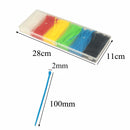Suleve ZT01 900pcs 100x2mm Self Locking Nylon Cable Wire Zip Ties 6 Colors