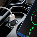HOCO 18W QC3.0 LED Light Fast Charging USB Car Charger For iPhone XS XR 11 Pro Huawei P30 Pro Mate 30 Oneplus 6T 7 Pro S10+ Note 10