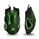 IMICE X9 2400DPI Adjustable Colorful LED 6 Buttons USB Wired Optical Gaming Mouse for PC Laptop