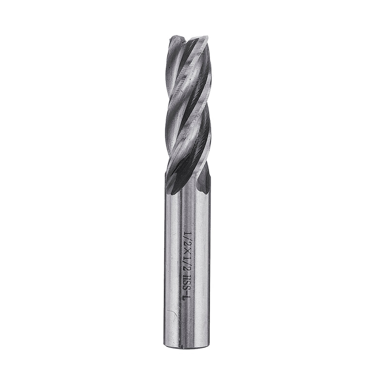 6pcs 3/16-5/8 Inch Imperial Milling Cutter Set High Speed Steel CNC Milling Bit Spiral End Mill Cutter