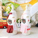 Summer Pet skirts for Small Size Dogs With Gold Buckle Plaid Student Style Fashion Pet Dog Skirt