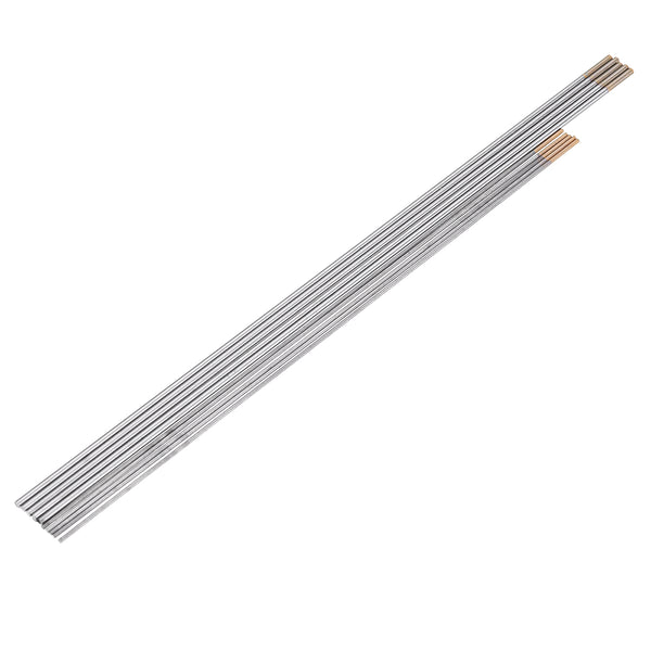 10Pcs WL15 TIG Welding Tungsten Electrodes Golden Tip 1.0mm x 150mm 1.6mm x 175mm Rods Set