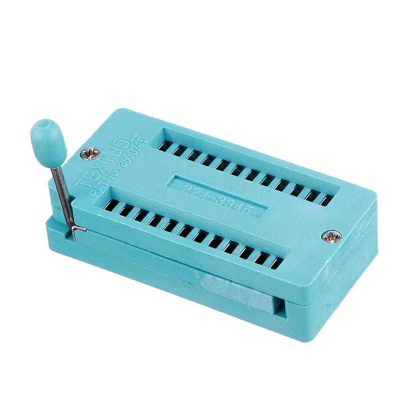 2pcs IC Lock Seat Zif Socket Test Universal zif Sockets 24Pin Wide