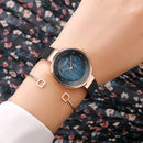 CURREN 9032 Unique Dial Design Elegant Women Wrist Watch Business Female Quartz Watch