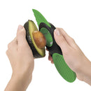 3 in 1 Green Avocado Slicer Peeler Tool Plastic Corer With Comfort-Grip Handle