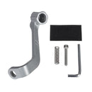 Grey Motorcycle Phone Holder 2A USB Charging Handlebar Rearview Mirrors Mount Bracket