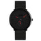 SKMEI 9185 Ultra Thin Simple Casual Style Men Wrist Watch Mesh Stainless Steel Strap Quartz Watch