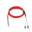 -50~300C PT100 Temperature Sensor Probe 2 Wire Type 3 Wire Type 6*50mm Thermocouple Thermal Resistance with 1m Silicone Cable
