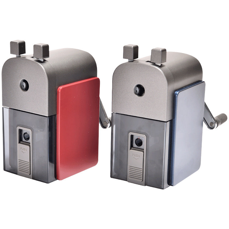 XIAOMI Ecosystem Deli 71150 2 Holes Metal Manual Pencil Sharpener Hand Crank Pencil Cutter Students Stationery Office School Supplies