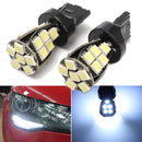 2pcs T20  Side Light Bulbs Lamps Canbus No Error W21 5W T20 6000K LED White Daytime DRL