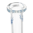 7.28" Reusable H ookah Water Pipe B ong Glass Beaker Filter Clear Shisha T obacco Straw