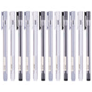 XIAOMI Ecosystem Deli A025B-01 12 Pcs/box Full Needle 0.38mm 0.5mm Gel Pen Transparent Barrels Black Ink Simple Writing Signing Pens Office School Supplies