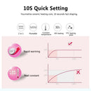 2 IN 1 Professional Styler Flat Iron Hair Straightener Curling Ceramic Panel Cute Fruit Pattern