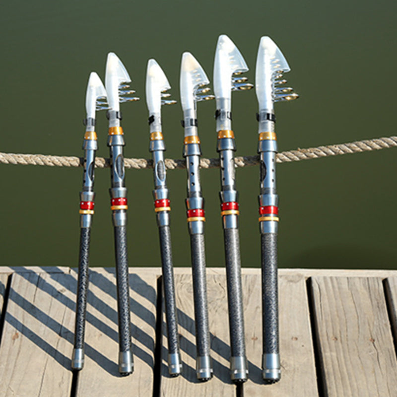 ZANLURE 1.8/3/3.6m Fishing Rod Ultralight Carbon Fiber Telescopic Spinning Pole Fishing Tools