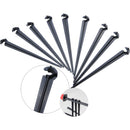 50Pcs Irrigation Drip Support Stakes 1/4 Inch Tubing Hose Holder for Vegetable Gardens or Flower Beds Water Flow Drip Irrigation System