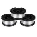 8Pcs Weed Eater String Replacement Spool Line + 2Pcs Trimmer Cap For Black For Decker Lawnmower