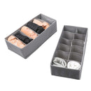 2Pcs Foldable Underwear  Storage Baskets Socks Storage Box