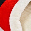 60x43x35cm Christmas Cartoon Pet Bed Red Slipper Type Thick Winter Warm Bed for Cats Dog Pet