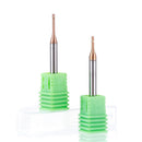 Drillpro 2 Flutes Ball Nose Long Neck End Mill D1.5 R0.2mm HRC60 Deep Groove Milling Cutter