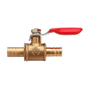 8/10mm Hose Barb Inline Brass Shutoff Mini Ball Valve Pipe Fitting 180 Handle Water Gas Fuel Line