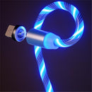 Bakeey 2.4A Micro USB Type C LED Light Magnetic Fast Charging Data Cable For Huawei P30 Pro Mate 30 Xiaomi 9 Pro Redmi 7A Redmi 6Pro OUKITEL Y4800