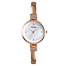 SKMEI 1409 Fashion Casual Women Watch 3ATM Waterproof Alloy Strap Quartz Watch