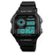 SKMEI 1299 Countdown Alarm Stainless Steel Waterproof Digital Watch