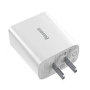 Baseus TC-012 3A 18W QC3.0 Smart Dual USB Quick Charge Wall Charger for Samsung S10+ Xiaomi Redmi Note8 HUAWEI Mate30 Pro