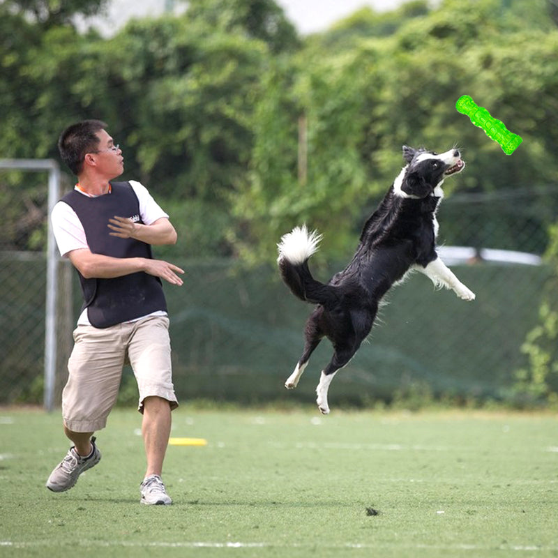 Rubber Dog Toys Bone Waterproof Squeak Sound Pet Toys Bite Resistant For Training Tooth Clean Interactive Pet Dog Chew Toy From Xiaomi Youpin