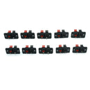 10pcs 2 Pins Audio Speaker Test Spring Terminals Clip AC/DC Connectors Jack Plug
