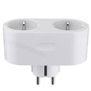 Dual EU Smart WiFi Power Plug Remote Control Switch Socket Outlet by HomeKit Dohome APP Google Assistant Alexa Remote Voice Control