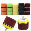 Drillpro 16pcs 2 Inch Sponge Flat Polishing Buff Pad for Car Polisher