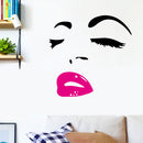 Miico FX1258 Red Lip Beauty Girl Wall Sticker Wall Art Home Decoration Stiker