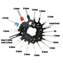 11Pcs Terminal Removal Electrical Wiring Crimp Connector Pin Extractor Kit Automobiles Terminal Repair Hand Tool Kit