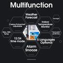 Bakeey Weather Station Daily Clock Low battery Alarm Thermometer Hygrometer Outdoor Indoor Temperature Humidity Sensor